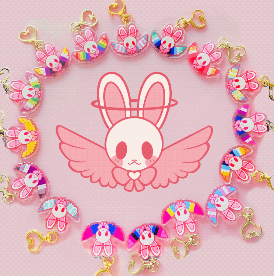 Pride Bunny Charms