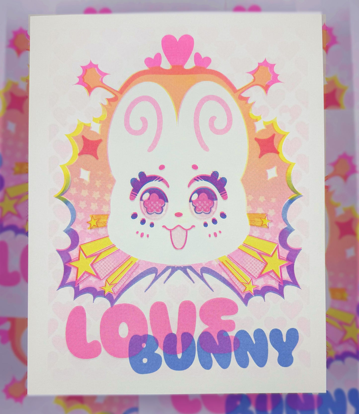 Love Bunny Riso Print