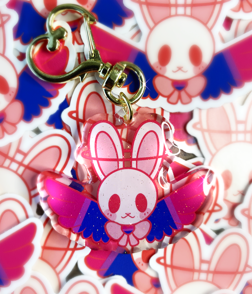 Pride Bunny Charms