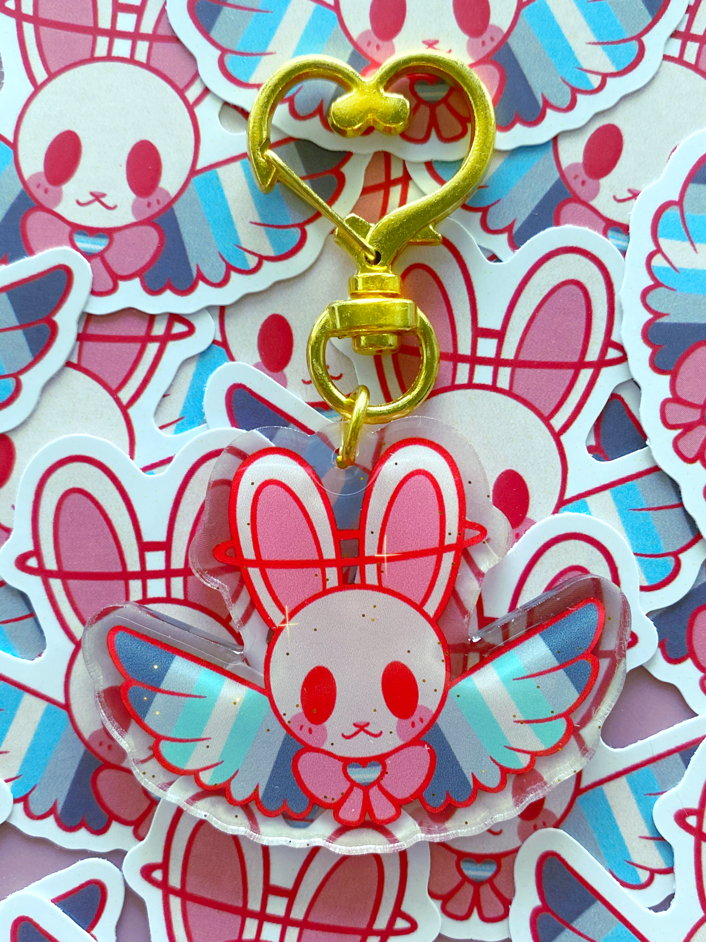 Pride Bunny Charms