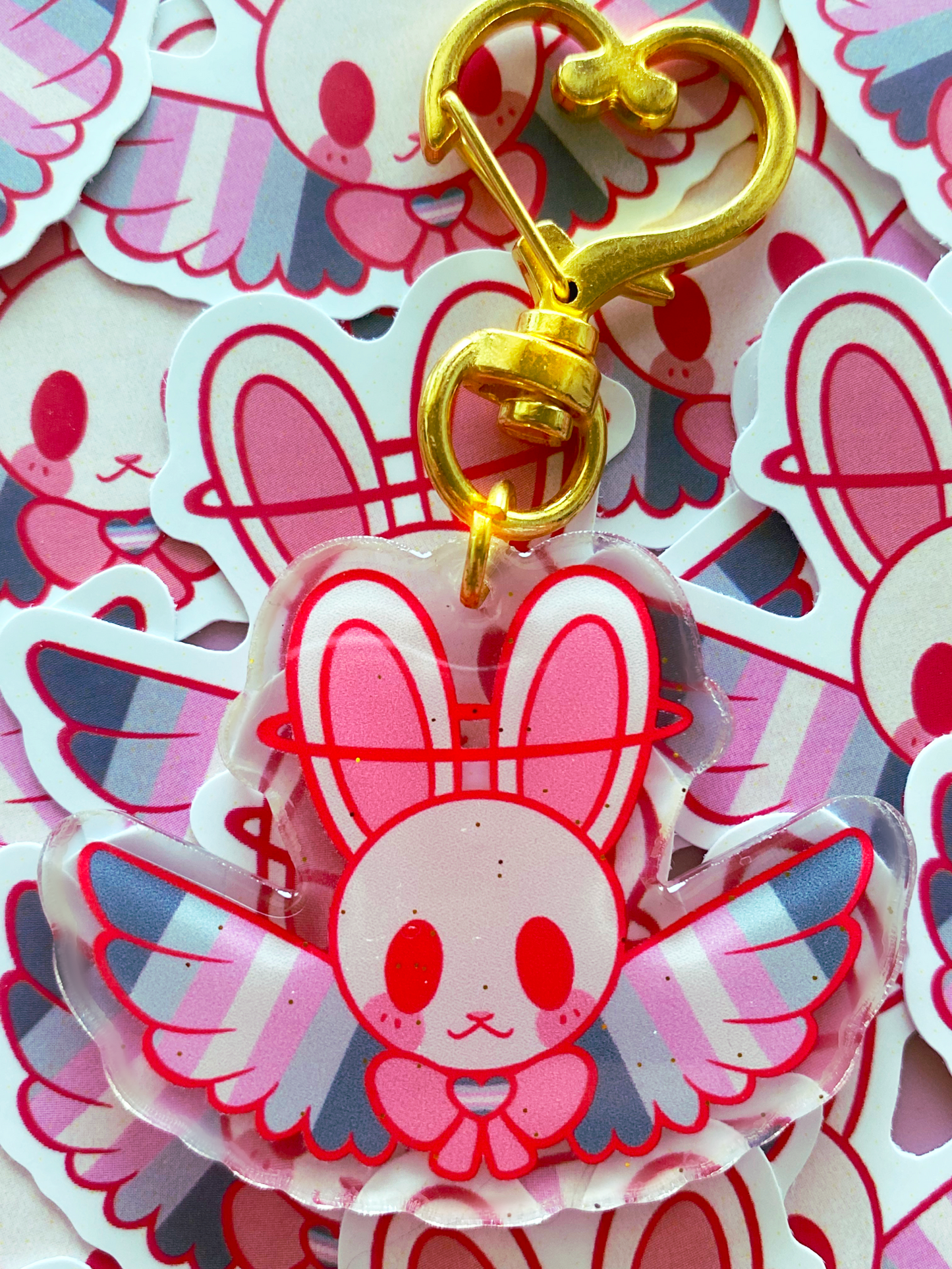 Pride Bunny Charms