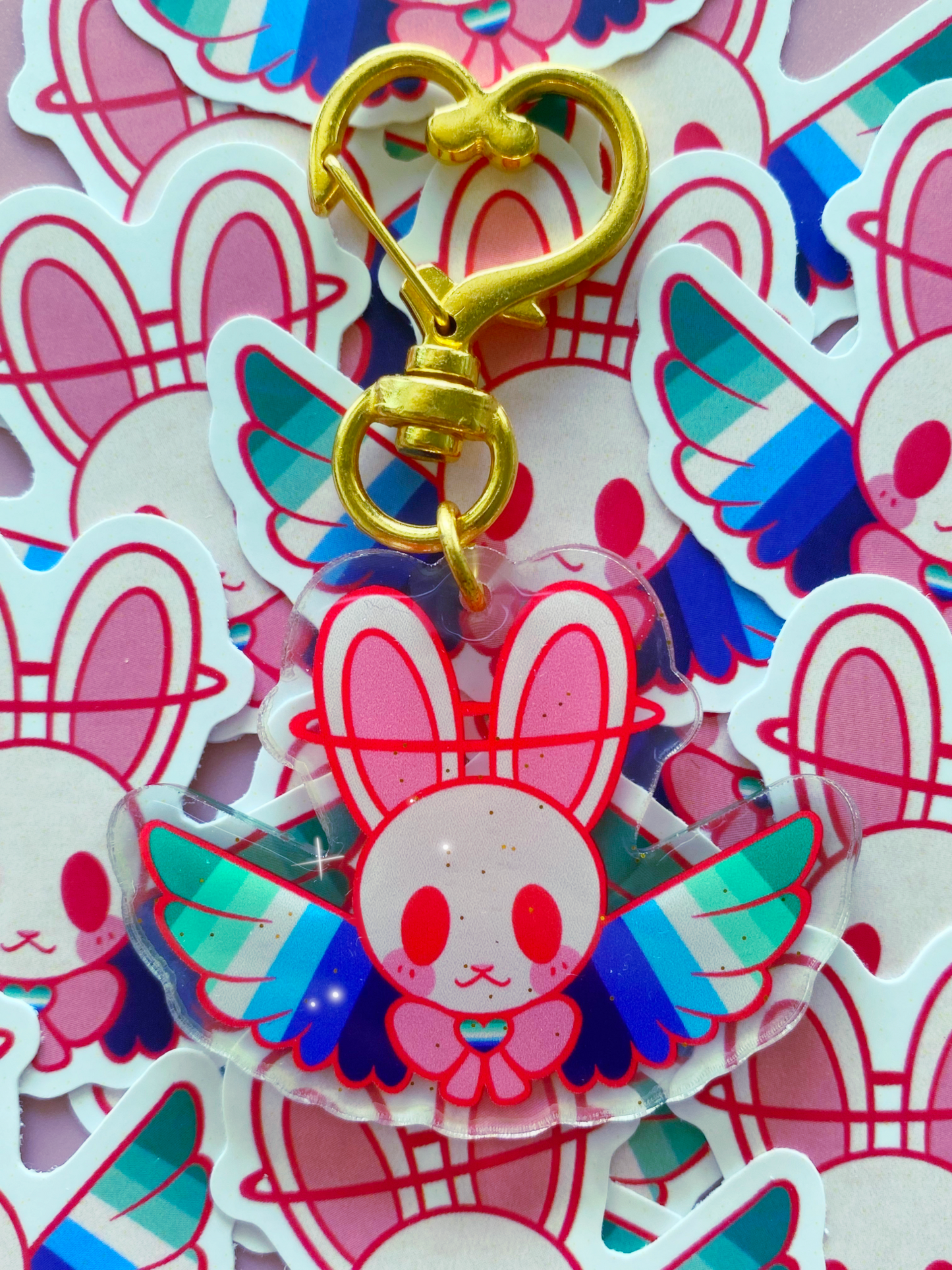 Pride Bunny Charms