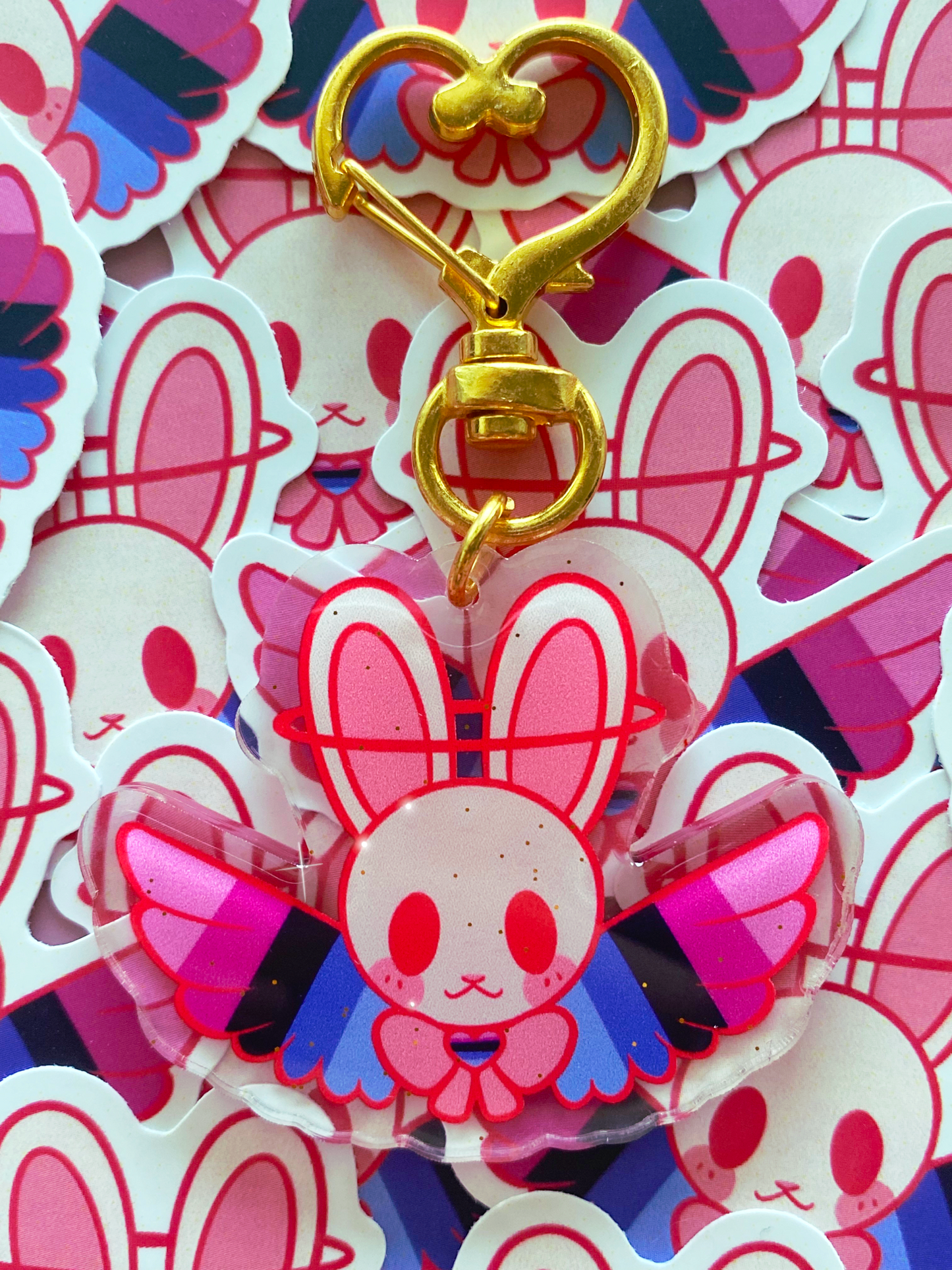 Pride Bunny Charms