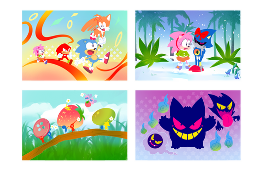 Misc Game Riso Prints