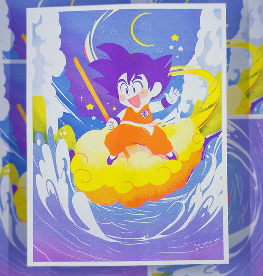 Goku Riso Print