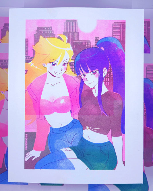 Panty Stocking Riso Print