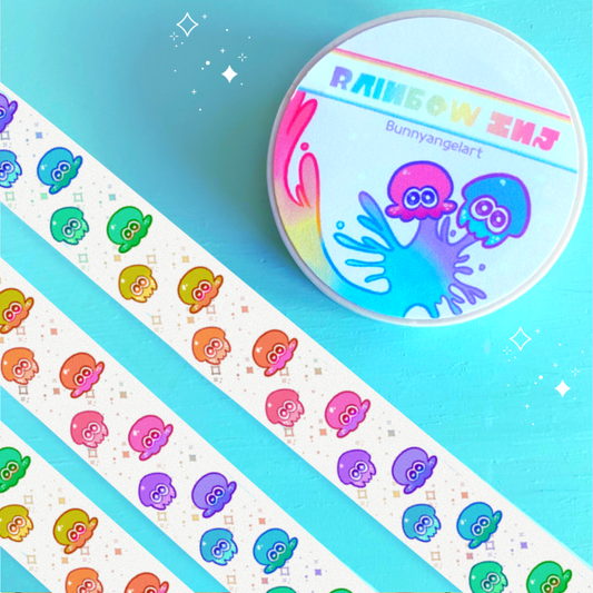 Rainbow Ink Washi Tape