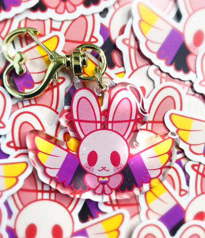 Pride Bunny Charms