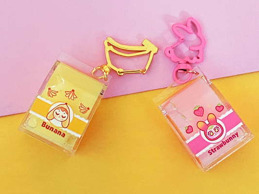 Milk Carton Charms (Strawbunny and Bunana)
